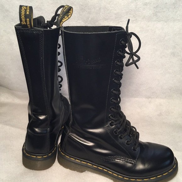 Doc Martens 1914 SMOOTH LEATHER TALL BOOTS - Size 6 US Men's / Women's Unisex - Picture 3 of 5